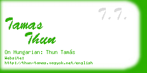 tamas thun business card